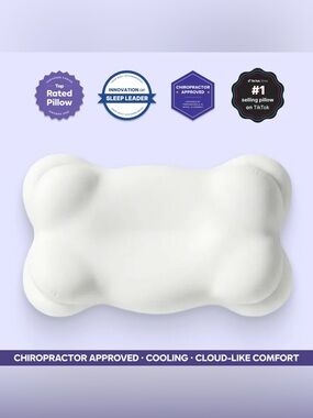 Mellow Sleep CloudAlign single pillow voted softest pillow of 2025 NIB